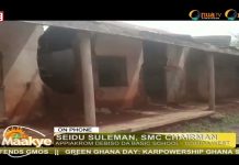 C/R: Appiakrom Dabiso pupils study under trees due to dilapidated school building