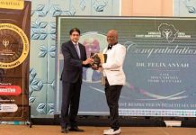 Dr. Anyah picks ‘Africa’s Most Respected CEO Award’ in Mauritius