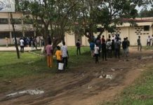 Level 400 students protest over grades at UEW