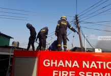 Dampare, Dery, other top security operatives storm Kantamanto to help control fire situation