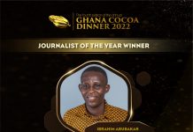 Media General’s Ibrahim Abubakar adjudged ‘Journalist of the Year’ at Ghana Cocoa Awards 2022