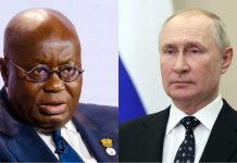 Russian Embassy accuses Akufo-Addo for taking bribes from IMF to turn against Russia
