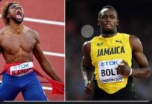 Noah Lyles breaks Usain Bolt’s record after London Diamond League win