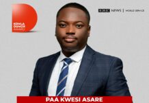 Media General gifts Paa Kwesi Asare US$10k for honouring company, Ghana with 2023 BBC News Komla Dumor Award