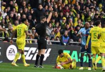 Black Stars’ captain Dede Ayew sent off just two minutes into Le Havre debut