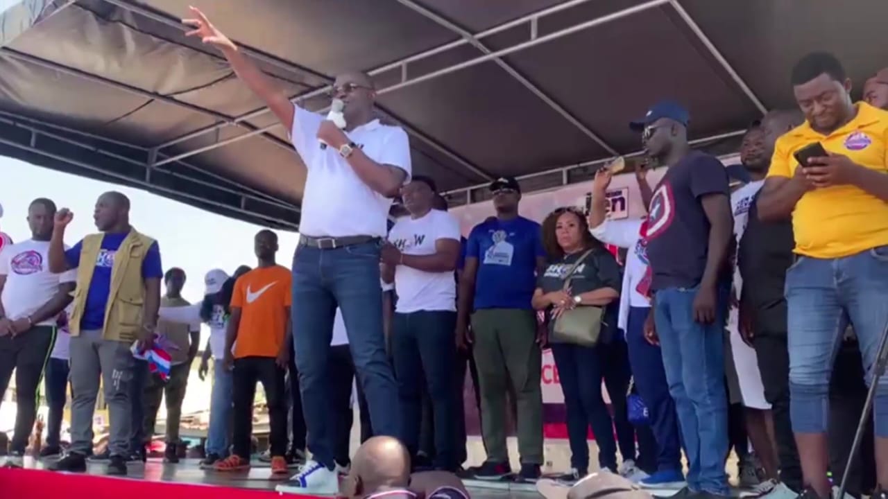 NPP flag bearer race Time with residents of Assin Dompim, Ken Agyapong