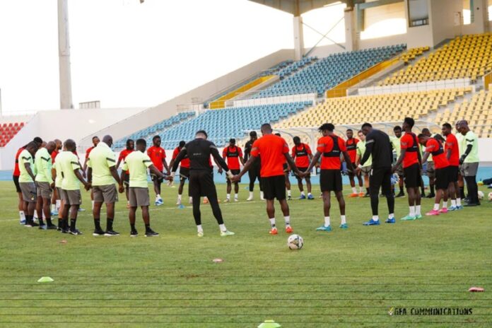 Black Stars training