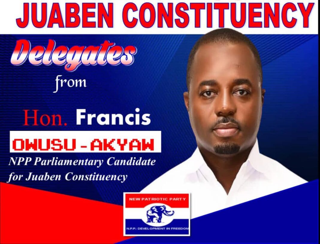 NPP Primaries Francis OwusuAkyaw wins Juaben