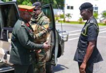 CDS Oppong Peprah confers with IGP Dampare