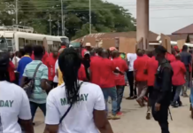 A/R: ECG staff stage walkout during Regional Minister’s speech at May Day event