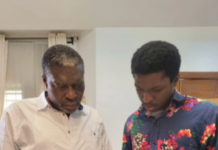 Kanayo O. Kanayo introduces his first son to movie industry, offers him role of Assistant Production Manager