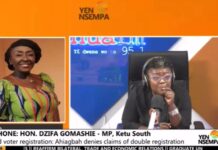 Dzifa Gomashie accuses NPP Communications Director of double registration