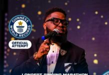 Nigerian Singer attempts to break Guinness World Record for longest singing by an individual