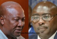 Dec 7 election: Global InfoAnalytics poll predicts one touch win for Mahama with 33 days to go