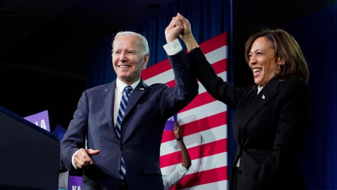 Biden and Harris