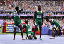 Nigeria’s men’s 4x400m team disqualified despite finishing 2nd