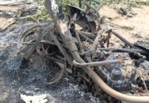 C/R: Okada rider burnt to ashes on suspicion of goat theft at Awutu Kwame Kwei