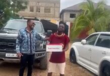 Asamoah Gyan celebrates Funny Face with cake