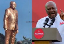 My statues would have been all over Ghana if I were Akufo-Addo – Mahama teases