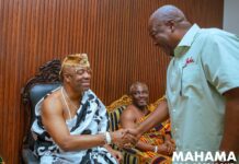 UGMC discharges Ga Mantse after Oti highway accident; Mahama pays visit to hospital