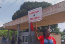 Health Workers at Tetteh Quarshie Hospital demand speed ramps after midwife’s death