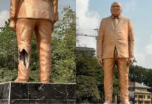 Akufo-Addo’s statue at Effia Nkwanta Hospital punctured by unknown persons