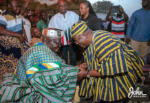PHOTOS: President-elect Mahama celebrates Christmas with chiefs, residents of Bole