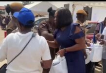 Confusion erupts in Ayawaso West Wuogon as NPP PC distributes food to special voters