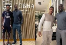 Otto Addo on tour as he visits Black Stars players