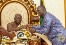 Otumfuo pledges support for govt’s renewed galamsey fight, lauds Lands Minister’s reforms for mining sector