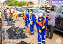 Onua FM, Zoomlion lead massive cleanup exercise at Madina Market