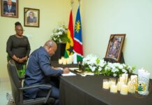Mahama signs book of condolence for former Namibian President, Sam Nujoma
