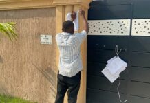 Supreme Court bailiff posts substituted service at residence of Tema Central MP