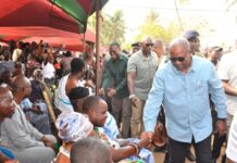 Mahama assures tidal waves victims of lasting solution to age-long challenge