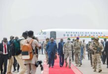 Photos: John Mahama visits Malian counterpart Army General Assimi Goita