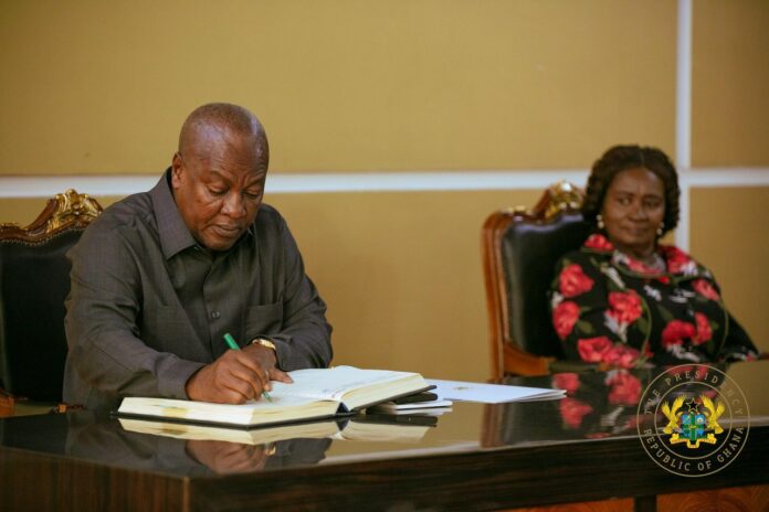 John Mahama sign