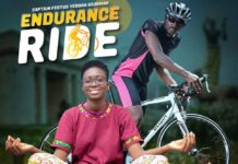 Military officer embarks on 250km bike ride from Accra to Kumasi to honour cycling enthusiast killed whilst riding