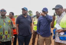 Roads Minister inspects work on Buipe, Yapei bridges