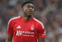 Forest’s Awoniyi out of coma after surgery
