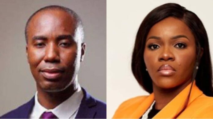 Adu Boahene and wife