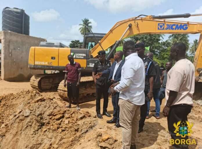Galamsey in town - Bibiani