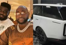 Davido gifts childhood friend and aide a Range Rover as birthday gift