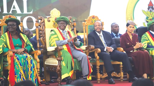 Veep Opoku-Agyemang and Asantehene
