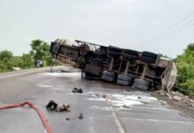 SR: Fire officers manage fuel tanker accident to avert inferno in Buipe