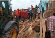 Old lady dies in collapsed building in Cape Coast