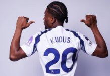 Kudus starts for Spurs in UEFA Super Cup clash against PSG
