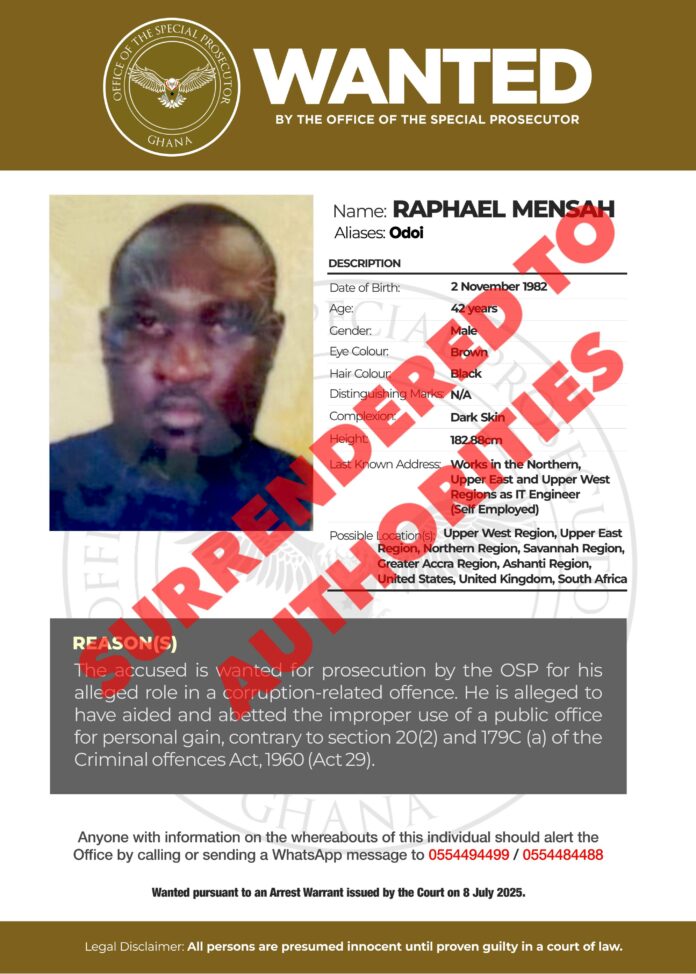 OSP wanted returned