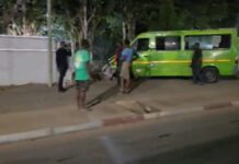 Trotro Driver drives into Akufo-Addo’s fence wall