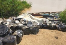 UWR: 250 barrels of suspected sodium cyanide seized along Black Volta River