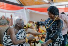 Veep Naana Jane Opoku-Agyemang calls on Ogua Manhene Osabarima Kwesi Atta II